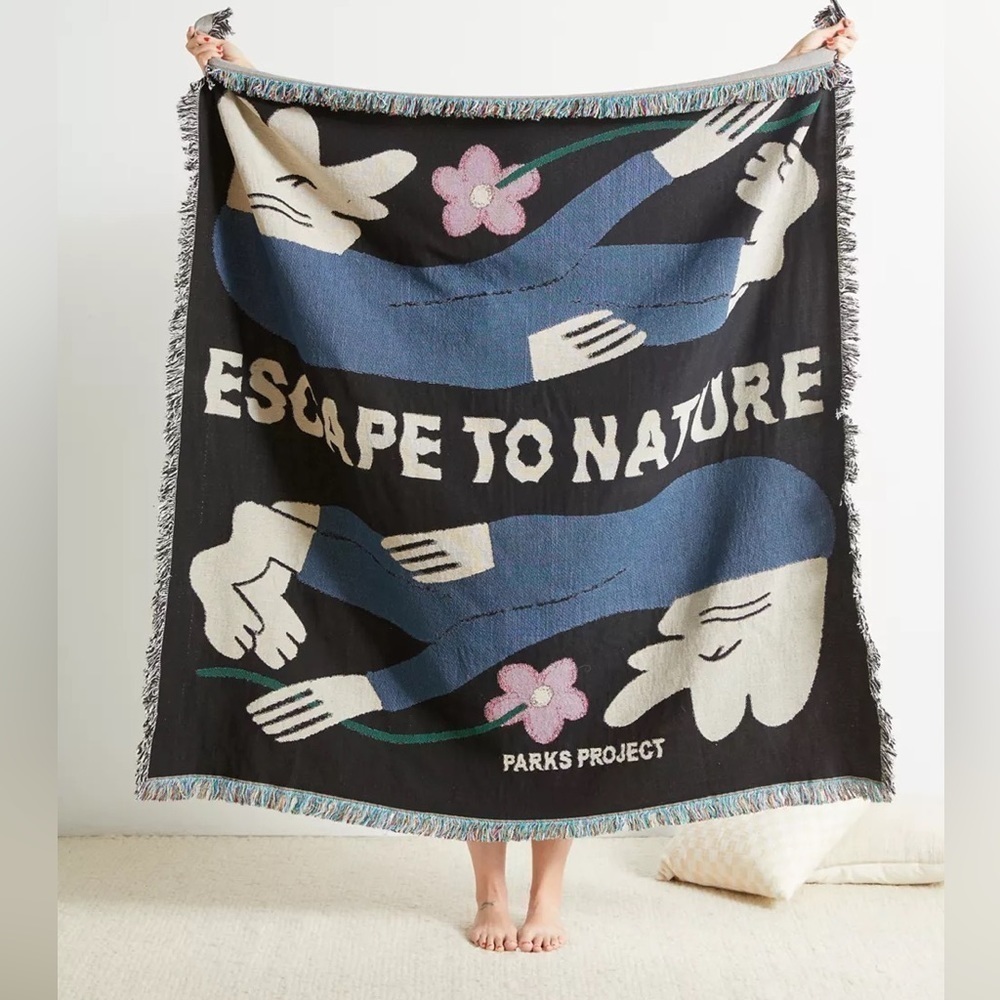 Parks Project UO Exclusive Escape To Nature Throw Blanket, NWT